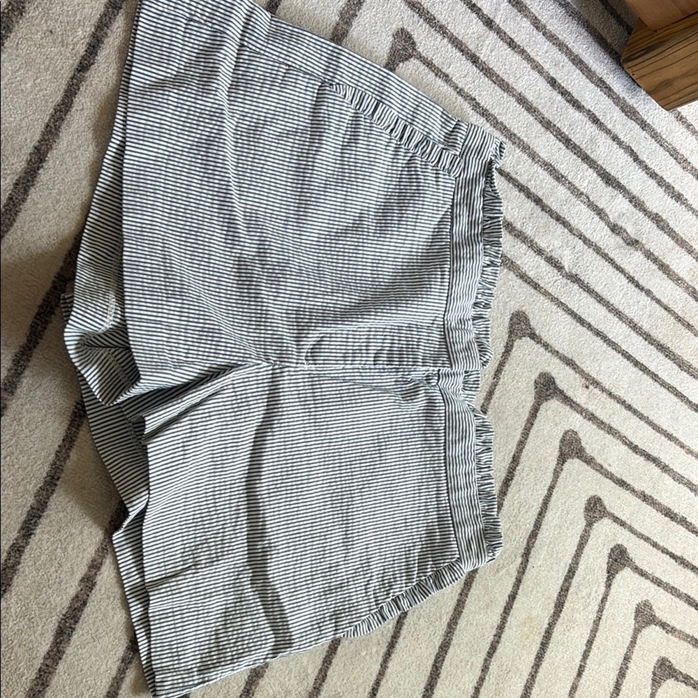 J. Crew Black and White Bermuda Shorts
